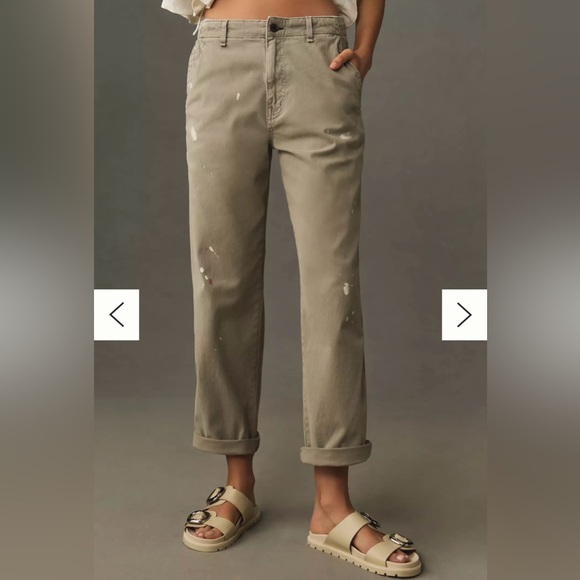 ASKK NY Paint Splatter Chino NWT Anthropologie 28 - Picture 3 of 4